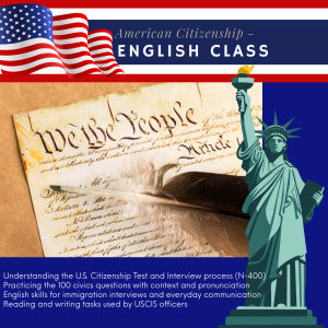 English for American Citizenship Exam / Green Card Preparation